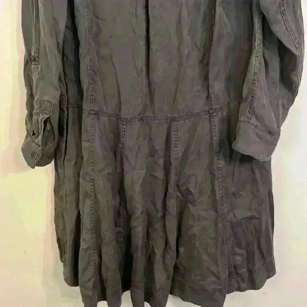 Holding Horses Anthropologie tencel Mariona shirt dress cowgirl Boho size 16 - Picture 9 of 13